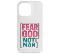 Fear God Not Man Retro Vintage Christian Fitness Lover Gym Case for iPhone 14 Pro Max