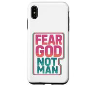 Fear God Not Man Retro Vintage Christian Fitness Lover Gym Case for iPhone XS Max