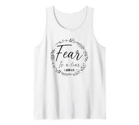 Fear is A Liar Bible Scripture 1 John 4:18 Christians Tank Top