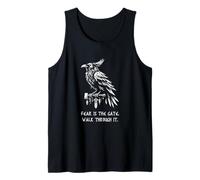 Fear is the gate. Walk through it. Battle Proverb Raven Tank Top