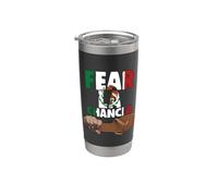 Fear La Chancla Mexican Flag Mexico Aztec Funny Chicano Guey Stainless Steel Insulated Tumbler