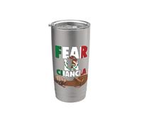 Fear La Chancla Mexican Flag Mexico Aztec Funny Chicano Guey Stainless Steel Insulated Tumbler