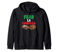 Fear La Chancla Mexican Flag Mexico Aztec Funny Chicano Mex Zip Hoodie
