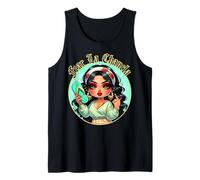 Fear La Chancla Spanish Curvy Chibi Mom Chanclazo Fregona Tank Top