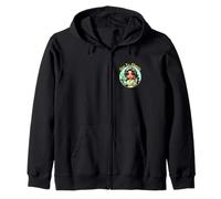 Fear La Chancla Spanish Curvy Chibi Mom Chanclazo Fregona Zip Hoodie