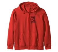 FEAR LESS LIVE MORE Inspirational Motivational WorkOut Zip Hoodie