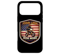 Fear Less Ride More American Dirt Bike Rider Motocross USA Case for iPhone 17 Pro Max