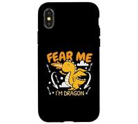 Fear Me I'm Dragon Flying Beast Myth Dragon Whisperer Case for iPhone X/XS