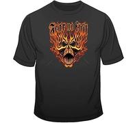 Fear No Evil-Fire Skull T Shirt 100% Cotton You Choose Style, Size, Color Up to1002389477(X-Large)