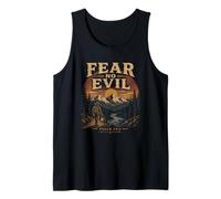 Fear No Evil Psalm 23 4 Christian Hiking Nature Tank Top