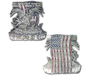 Fear No Evil Slay The Dragon Psalm 23 4 Religious Prayer Token Collectible Coin