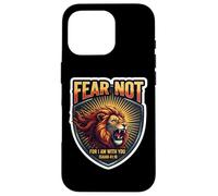 Fear Not For I Am With You Christian Bible Verse Quote Lion Case for iPhone 16 Pro