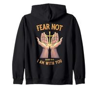 Fear Not I Am With You Christian Bible Verse Isaiah Zip Hoodie