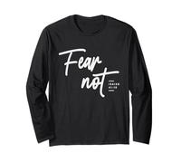 Fear Not Isaiah 41:10 Bible Verse Christian Long Sleeve T-Shirt