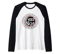 Fear Not Isaiah 41:10 Christian Faith & Strength Design Raglan Baseball Tee