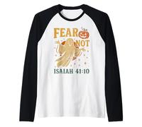 Fear Not Isaiah 41:10 Christian Vintage Halloween 90s Retro Raglan Baseball Tee