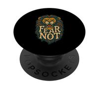 Fear Not Isaiah 41:10 Lion Courage Bible Verse Christian PopSockets Adhesive PopGrip