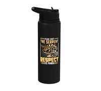 Fear not The Serpent - Herpetologist Snake Stainless Steel Insulated Water Bottle