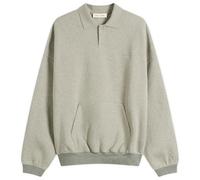 Fear of God ESSENTIALS Men's Signature 90s Polo Sweatshirt Concrete Heather Large