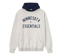 Fear of God Essentials Twins Sport Hoodie 'Oatmeal Heather Midnight Navy' 192ML252015F S