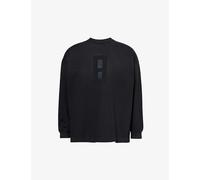 Fear of God Mens Black Long-sleeved Relaxed-fit Cotton-jersey T-shirt Xl