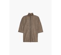 Fear of God Mens Wood Relaxed-fit Funnel-neck Wool Jacket L