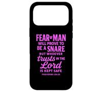 Fear Of Man Proverbs 29:25 Trust In The Lord Bible Scripture Case for iPhone 17 Pro Max