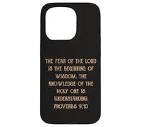 Fear of the Lord is Wisdom Understanding Proverbs 9:10 Case for iPhone 15 Pro