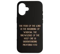 Fear of the Lord is Wisdom Understanding Proverbs 9:10 Case for iPhone 16
