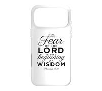 Fear Of The Lord Wisdom Scripture Bible Pray Proverbs 9:10 Case for iPhone 17 Pro Max