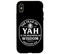 Fear of YAH Wisdom Begins Proverbs 9 Design Case for iPhone X/XS