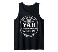 Fear of YAH Wisdom Begins Proverbs 9 Design Tank Top