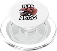 FEAR THE ABYSS Anglerfish Scary Fishing Edgy Horror Red PopSockets PopGrip for MagSafe