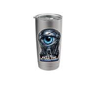 Fear The Algorithm Funny AI Programmer Developer Stainless Steel Insulated Tumbler