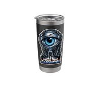 Fear The Algorithm Funny AI Programmer Developer Stainless Steel Insulated Tumbler