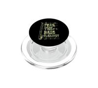 Fear The Bass Clarinet Music Notes Graphic PopSockets PopGrip for MagSafe