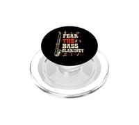Fear The Bass Clarinet Music Notes Graphic PopSockets PopGrip for MagSafe