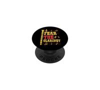 Fear The Clarinet Music Notes Graphic PopSockets Adhesive PopGrip