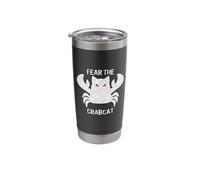 Fear The Crabcat - Funny Cryptid Cryptozoology Vintage Stainless Steel Insulated Tumbler