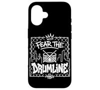 Fear The Drumline King Graffiti Marching Band Drummer Case for iPhone 16