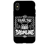Fear The Drumline King Graffiti Marching Band Drummer Case for iPhone X/XS