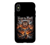 Fear the Fluff Epic Cat Volcano Lightning Fantasy Case for iPhone X/XS
