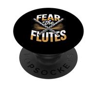 Fear The Flutes Marching Band Woodwind Power PopSockets Adhesive PopGrip