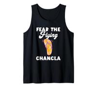 Fear The Flying La Chancla Flip Flop Childhood Slipper Tank Top