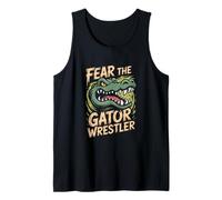 Fear The Gator Wrestler Alligator Wrestling Tank Top