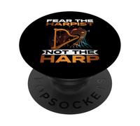 Fear the Harpist not the Harp PopSockets Adhesive PopGrip