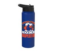 Fear The Home Inspector Building Inspector Stainless Steel Insulated Water Bottle