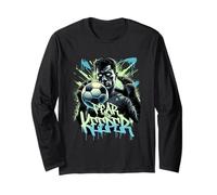 Fear The Keeper Graffiti Soccer Goalkeeper Sport Player Long Sleeve T-Shirt