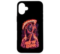 Fear The Reaper - Flaming Grim Reaper Goth Case for iPhone 16 Plus
