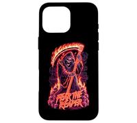 Fear The Reaper - Flaming Grim Reaper Goth Case for iPhone 16 Pro Max